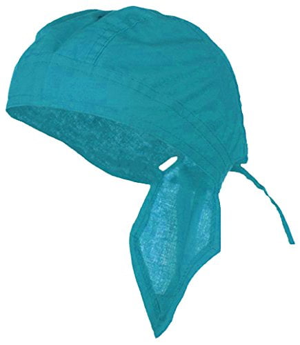 Blue-Green-Paisley Premium Doo Rag Bandana Du Head Skull Caps Women 1 New Do
