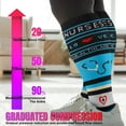 thumbnail image 5 of Plus Size Compression Socks for Women Men 20-30 mmHg 2xl 3xl 4xl , Wide Calf High Tights Long SocksStockings Best Support for Circulation, Running, 5 of 7
