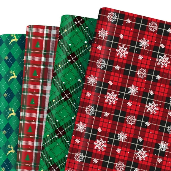 Christmas Wrapping Paper,Snowflake Wrapping Paper,Christmas Wrapping Paper Clearance,Christmas Party Decorations for Office,Home,Classroom(12 Sheet)