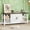 Dressers | White B, variant on TV Stand for 65 Inch TV, 60 Inch Entertainment Center with Storage, Farmhouse TV Console Table with Shelves,Doors, Modern TV Stand for Living Room, Bedroom - Grey