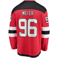thumbnail image 2 of Timo Meier New Jersey Devils NHL Fanatics Breakaway Home Jersey, Small, 2 of 3