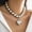 A4, variant on Exaggerated Big Ball Bead Chain Necklace Trendy Punk Chunky Heavy Short Choker-A12