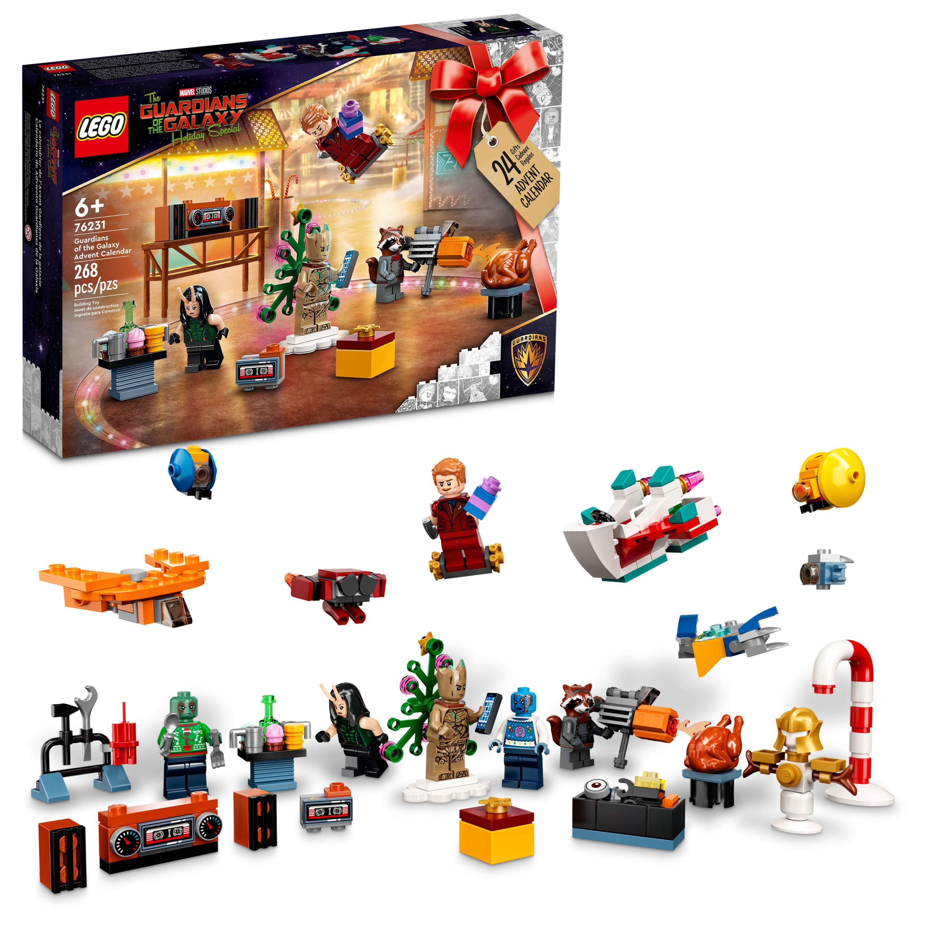 glas Let at læse campingvogn LEGO Marvel Studios' Guardians of the Galaxy 2022 Advent Calendar 76231  Building Toy Set (268 Pieces) - Walmart.com