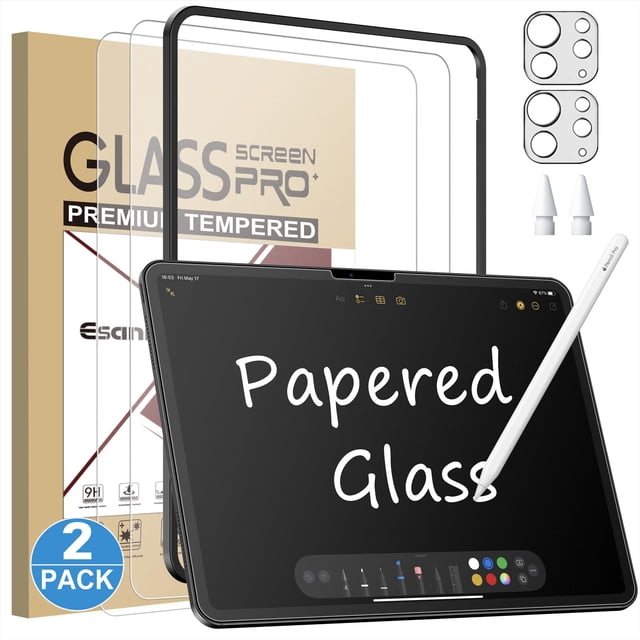 Protector de pantalla Esanik Like Paper Glass para iPad Pro 13" M4