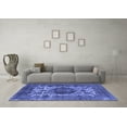 thumbnail image 3 of Ahgly Company Machine Washable Indoor Rectangle Oriental Blue Industrial Area Rugs, 8' x 10', 3 of 4