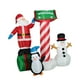 thumbnail image 2 of Inflables navideños de Papá Noel para decoración de exteriores, con luz y divertido muñeco de nieve de pingüino para césped festivo, regalo de Navidad, 2 of 9
