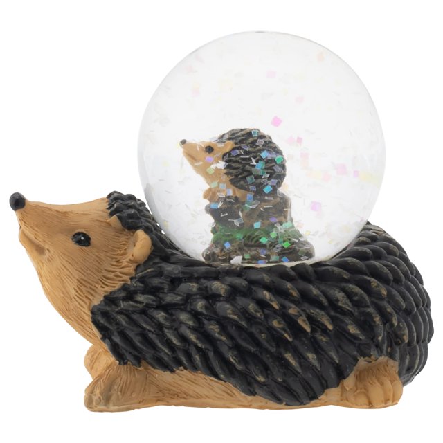 Elanze Designs Mamá Y Bebé Erizo Mágico Caprichoso Cómoda De Mesa Mesita De Noche Estatuilla En Miniatura 45 Mm Robusta Poliresina Brillo Agua Nieve Globo Decoración