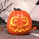 thumbnail image 5 of Calabaza de Halloween Lant Ern Decoración de escena de Halloween Divertida calabaza Lant Ern Iluminación Calabaza grande hueca, 5 of 7