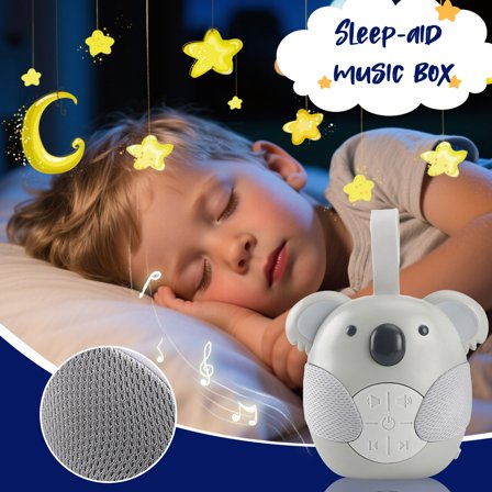 White Noise Sound Machine,Portable Travel Sleep Soother with 3 Timer Function 5 Soothing Sounds,Ideal for Girls Boys Registry Gift