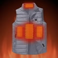 thumbnail image 3 of Heated Vests for Kids Girls Boys with 4 Heating Zones Intelligent Constant Temperature Sleeveless Jacket for Hiking Skiing New Sleeveless Jacket for Girls Gray 11 Years, 3 of 9