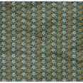 thumbnail image 4 of oneOone Organic Cotton Poplin Twill Fabric Leaves & Floral Block Printed Fabric 1 Yard 42 Inch Wide, 4 of 4
