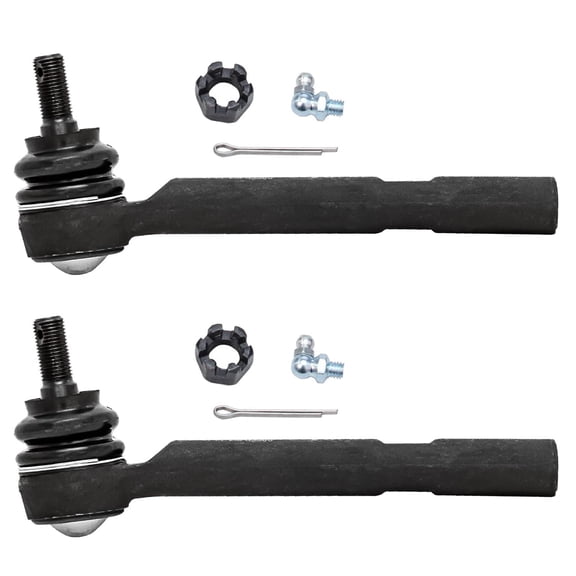 Detroit Axle - 2pc Front Tie Rods for Toyota Highlander Lexus RX330 RX350 RX400h, 2 Outer Tie Rod Ends Replacement