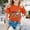 Orange, variant on Gzbliryd White T Shirts Graphic Crewneck Casual Printed Tee Funny Graphic Print Tees Tops for Girls Girl Summer Clothes (Navy,10-11 Years)