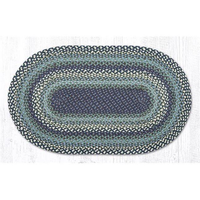 27 x 45 in. Blueberries & Cream Braided Rug