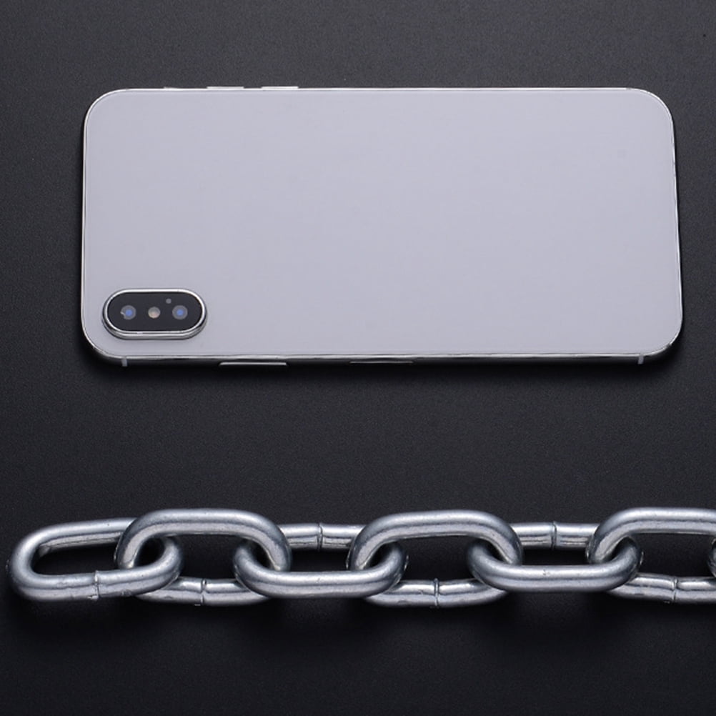 Greenadscape 1Pcs Waterproof Resistant Bike Lock Chain Lock for Mountain Bikes Silver 5mm x 2m