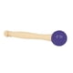 thumbnail image 3 of Palos De Golpe De Tazón De Música Buddha Sound Bowl Knock Stick Agarre cómodo Crystal Bowl Stick (Púrpura), 3 of 8