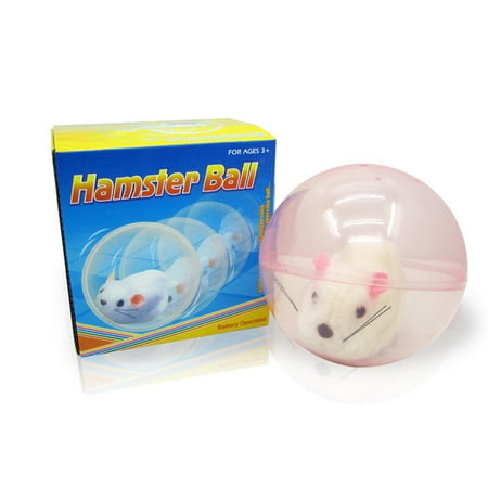 Rolling Toys For Kids Electric Plush Animal Toy Rolling Hamster Ball Electric Rabbit Squirrel Dolphin Toys Kid's Toy Gift Ornament Hamster ()