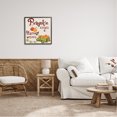 thumbnail image 3 of Stupell Industries Pumpkin Kisses Harvest Wishes Inspirational Painting Black Framed Art Print Wall Art, 24 x 24, 3 of 9
