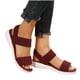 thumbnail image 3 of Sandalias de mujer de nuevo estilo, sandalias elásticas, sandalias informales de fondo plano para sandalias ligeras exteriores para mujer-vino-38 Computadora Computadora Computadora portátil, 3 of 5