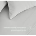 thumbnail image 3 of Chezmoi Collection Extra Soft Bed Sheets Set, Double Brushed Microfiber 14-Inches Deep Pockets, 4-Piece Sheet Set, Full, Light Gray, 3 of 8