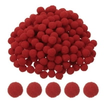0.4inch Pom Poms for Crafts, 500pcs Pompoms for Crafts Puff Balls Bulk Fuzzy Balls for Hats Christmas Art DIY, Red