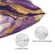 thumbnail image 3 of Fotbe Purple Gold Marble Swirls Funda de Almohada Decorativa Estilo Occidental, Lujo en Algodón, Fundas para Almohadas King, Cojín Estampado para Decoración del Hogar-14"x20", 3 of 6