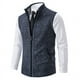 thumbnail image 4 of Chaleco de punto para hombre, chaleco sin mangas con cuello alto, chaleco con cremallera engrosada, 4 of 6