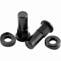 Bike Master 151628 Aluminum Black T6 Rim Lock Nuts, Pack of 2