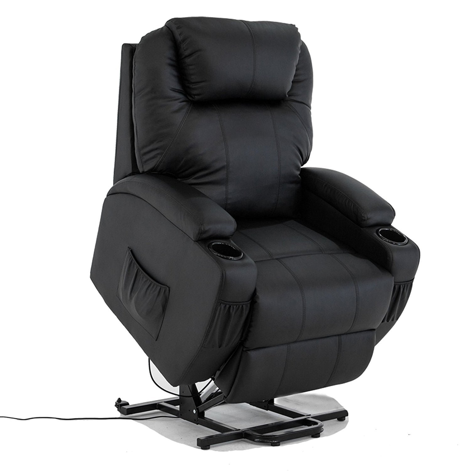 Mecor Electric Power Lift Recliner Chair Comfortable Leather for Elderly with Remote Control 