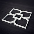 thumbnail image 4 of Ekena Millwork 7 3/8"W x 7 3/8"H x 3/8"T Extra Small Olivia Decorative Fretwork Wall Panels in Architectural Grade PVC, 4 of 9