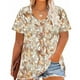 thumbnail image 1 of Karight Plus Size Women Tunic Tops Short Sleeve Tshirts Floral Printed V Neck T Shirt Plus Size Vacation Beach Blouse, 1 of 4