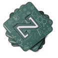 thumbnail image 2 of Letter Z Back to School Initial Foam Coaster Set of 4, 2 of 3