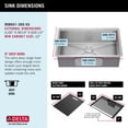thumbnail image 6 of Kraus 95B931-30S-SS Stainless Steel 33" Rectangular Undermount Sink, 6 of 17