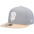 thumbnail image 3 of Men's New Era Gray/Peach San Francisco Giants 2007 MLB All-Star Game Purple Undervisor 59FIFTY Fitted Hat, 3 of 5