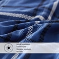 thumbnail image 2 of Simple&Opulence 100% Cotton Buffalo Check Plaid Printed Duvet Cover Set, 3 Piece Bedding Set Including 1 Comforter Cover and 2 Pillow Shams, Soft and Comfortable (Queen,Dark Blue), 2 of 5