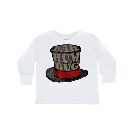 

Inktastic Scrooge s Top Hat Bah Humbug Gift Toddler Boy or Toddler Girl Long Sleeve T-Shirt