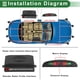 thumbnail image 3 of Sistema de radar de reversa Unique Bargains Sensores de estacionamiento traseros 8 piezas, 3 of 7