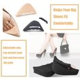 thumbnail image 2 of 2 Paires de Remplisseurs d'Orteils Réglables Bouchon d'Orteil Réutilisable pour Chaussures Trop Grandes pour Femmes Hommes Pompes Unisexes Espadrilles Plates - (Noir & Couleur Chair), 2 of 6