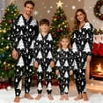 thumbnail image 2 of Fiaer Family Matching Christmas Onesie Pajamas Cute Funny Printed One Piece Xmas Pjs Hooded Holiday Sleepwear Full Zip up Jumpsuit Loungewear Sleepwear Baby 12M, 2 of 9