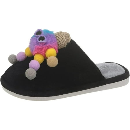 

Women Slip On Fuzzy House Slippers Memory Foam Slippers Scuff Outdoor Indoor Warm Plush Bedroom Fancy Slippers for Women