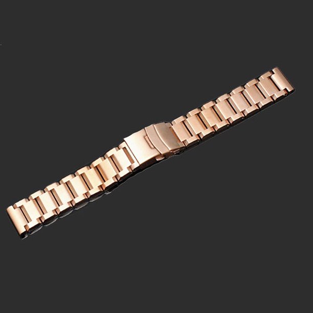 Correa De Reloj Trapezoide De Acero Inoxidable De Repuesto Para 18 Mm 20 22 24 De Metal Sólido