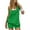 Green, variant on Kilaqueen Women's 2 Piece Outfits Sleeveless Tunic Top and Boxer Shorts Matching Set Workout Exercise Sweatsuit Tracksuit