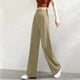 thumbnail image 1 of WILLBEST Pantalones Casuales de Mujer, de Cintura Alta, Rectos y con Múltiples Bolsillos, Ideales para el Trabajo y La Comodidad Diaria. Mediana, 1 of 4