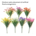 thumbnail image 3 of Monstrate 10X flores artificiales plantas de imitación decoración de jardín multicolor DIY Prop Home Gardens Windows calcomanía de vacaciones al aire Decoración Amarillo Monstrate HA084147-01, 3 of 6