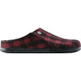 thumbnail image 3 of Women's Birkenstock Zermatt Shearling Clog Slipper Plaid Red/Natural Wool 37 N, 3 of 3