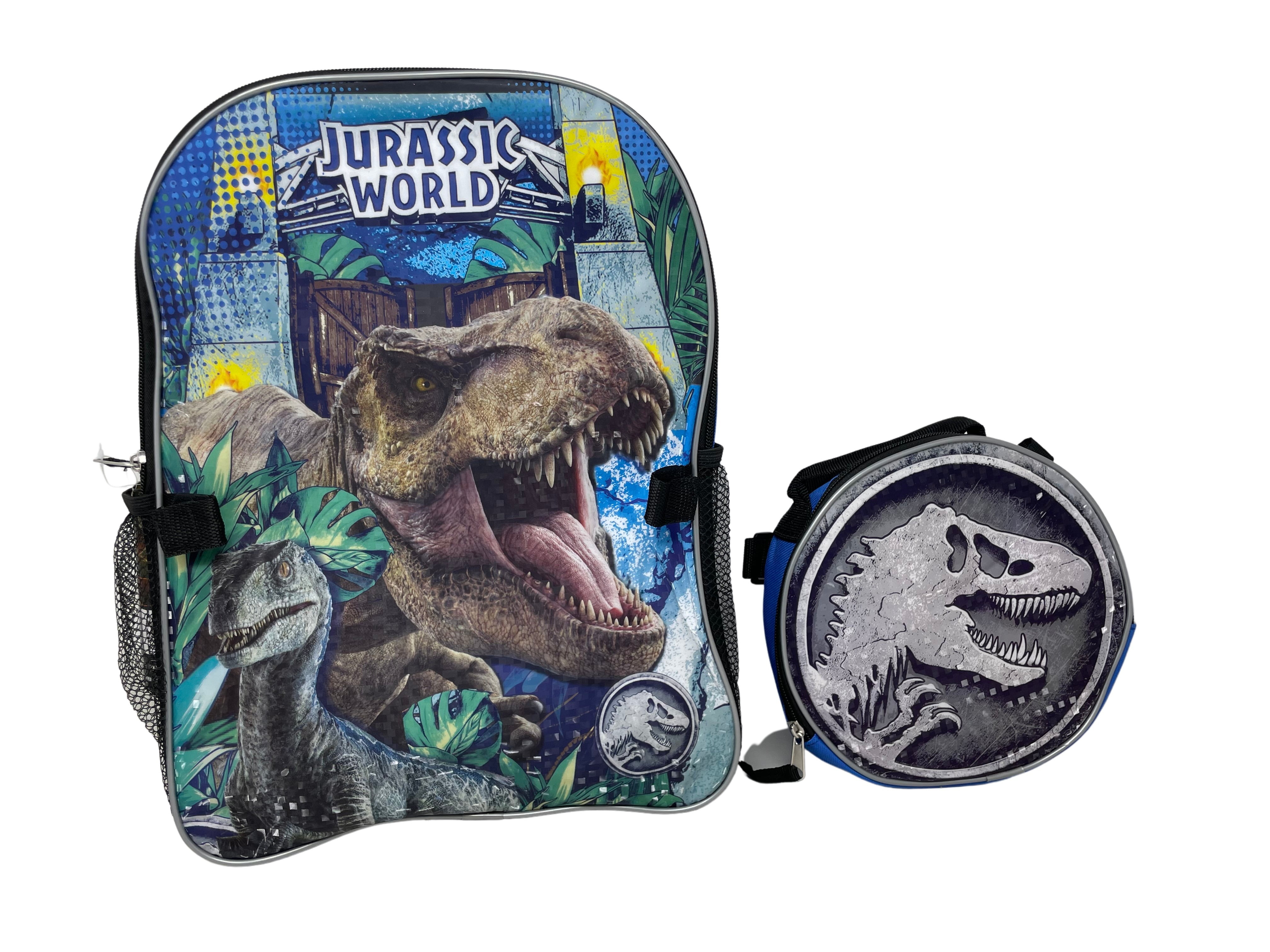Jurassic World 16" Backpack with shaped Lunch Bag
