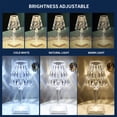 thumbnail image 3 of Lámpara de mesa de diamante acrílico 3 colores de iluminación con brillo USB ajustable Luz de noche de noche de cristal, 3 of 8