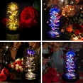 thumbnail image 2 of Galaxy Flower Rose Gift, Colorful Forever Rose in Glass Dome, Rose Light Up Flower, Personalized Gifts for Mom, Sisters, Friend, Women, Valentine's Day, Birthday, Wedding, 2 of 7