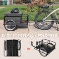 thumbnail image 7 of SHZOND Bike Cargo Trailer 120 LBS Weight Capacity Foldable Bicycle Trailer Cargo with 16'' Wheels for Shopping, Traveling and Carrying Stuff, 7 of 7