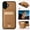 Brown, variant on Allytechgroup Case for iPhone 16 with Detachable Cards Holder, RFID Blocking 2 In 1 Wallet Case with Kickstand Shockproof Back Cover Shell for iPhone 16, Black